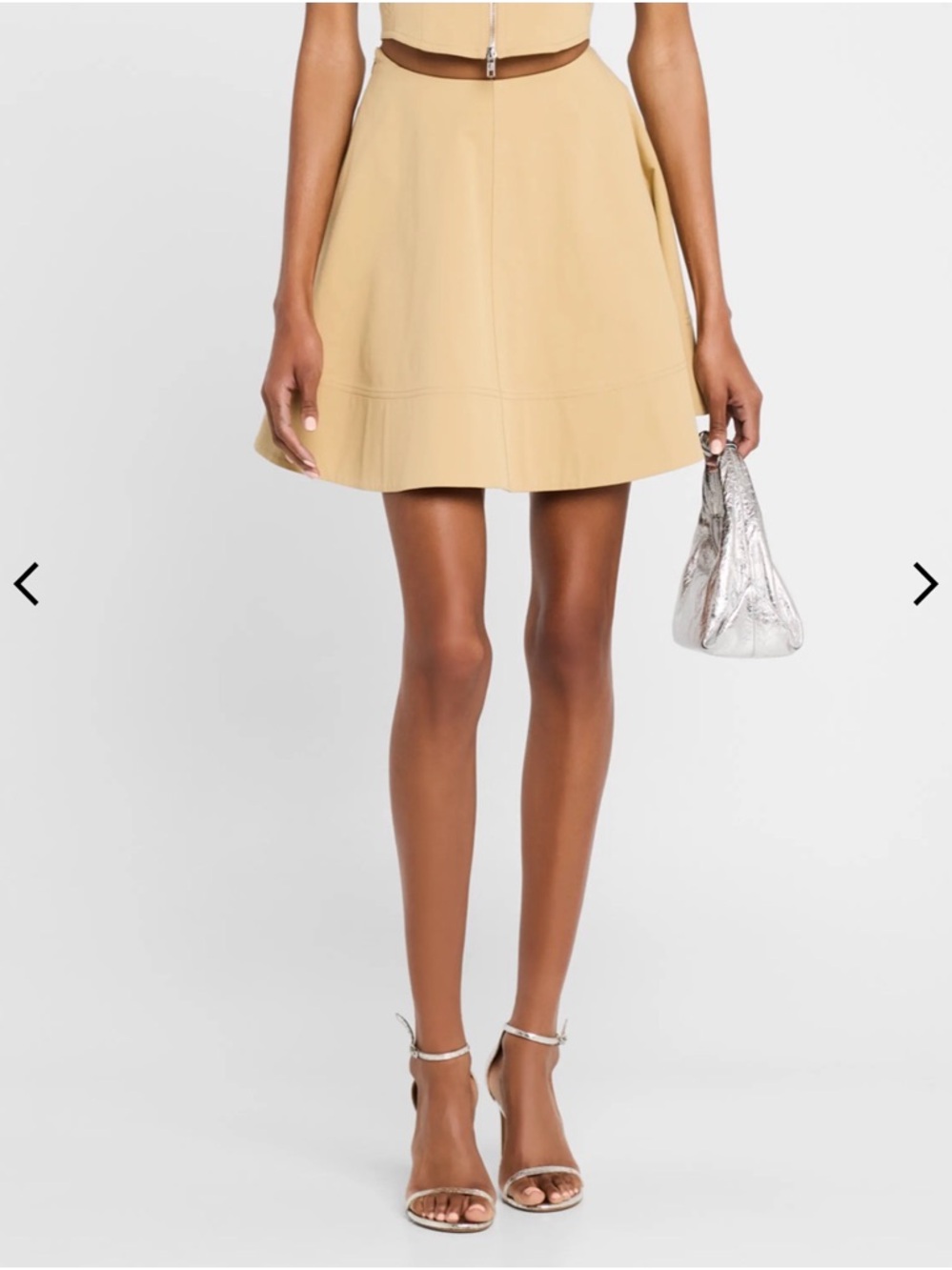 A.L.C. Cream A-Line Skirt